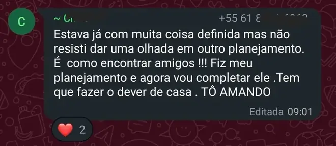 Print do depoimento de Cr****