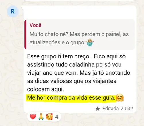 Print do depoimento de Re**** Bu***