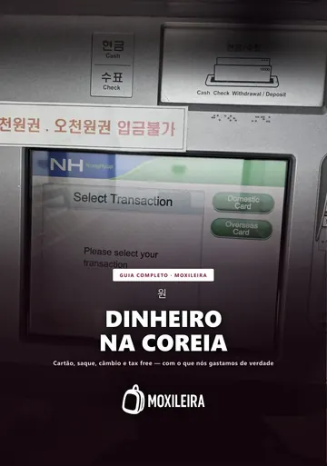 Capa do guia Dinheiro na Coreia