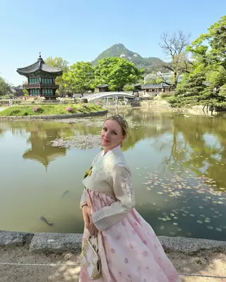 De hanbok no Gyeongbokgung